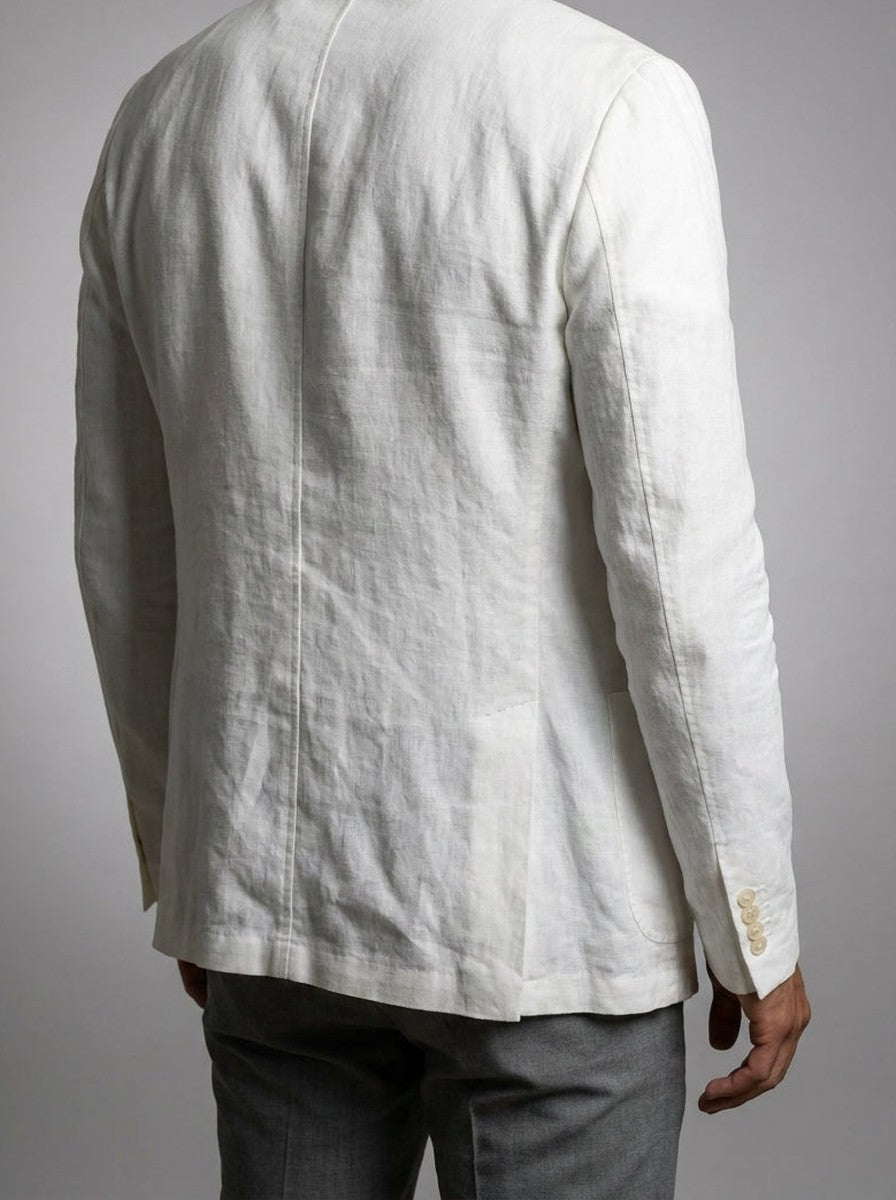 Men's Linen Notch Lapel Summer Blazer