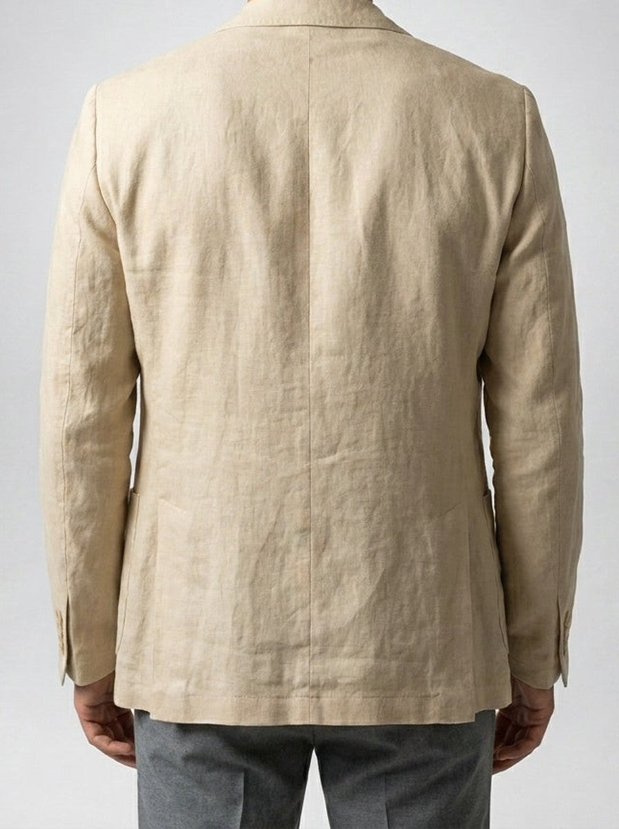 Men's Linen Notch Lapel Summer Blazer
