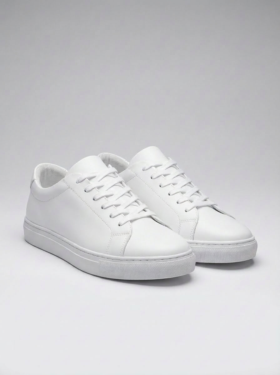 Men's Low Top Lace-Up Court Trainers