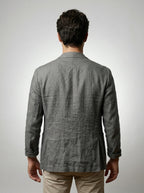 Men's Notch Lapel Linen Blazer