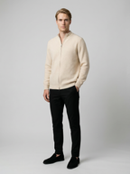 Men's Ottoman Rib Wool Cashmere Knitted Vest