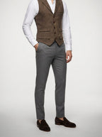 Men's Peak Lapel Single Breasted Wedding Waistcoat