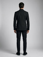 Men's Peak Lapel Wrap Front Single Button Blazer