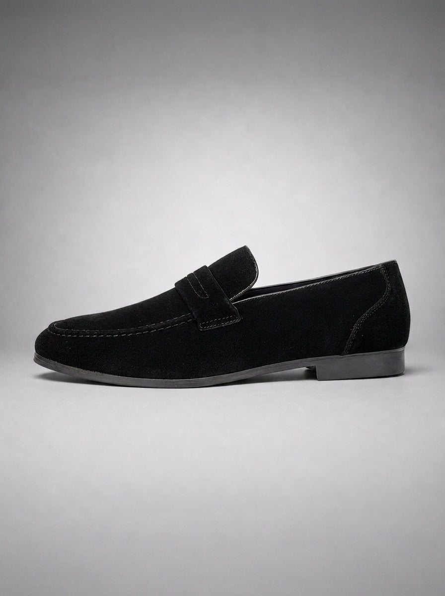 Men's Penny Strap Apron Toe Loafers