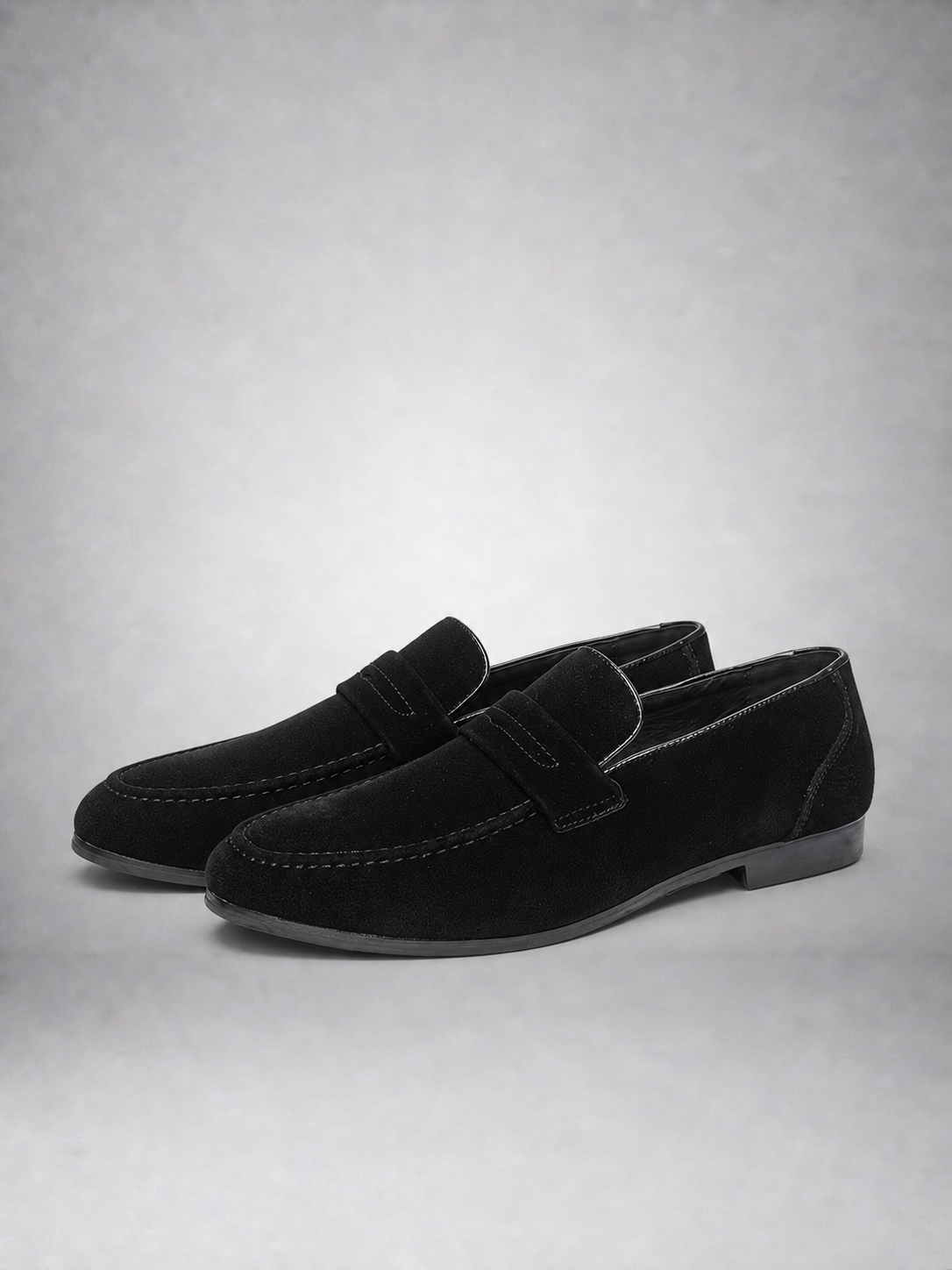 Men's Penny Strap Apron Toe Loafers