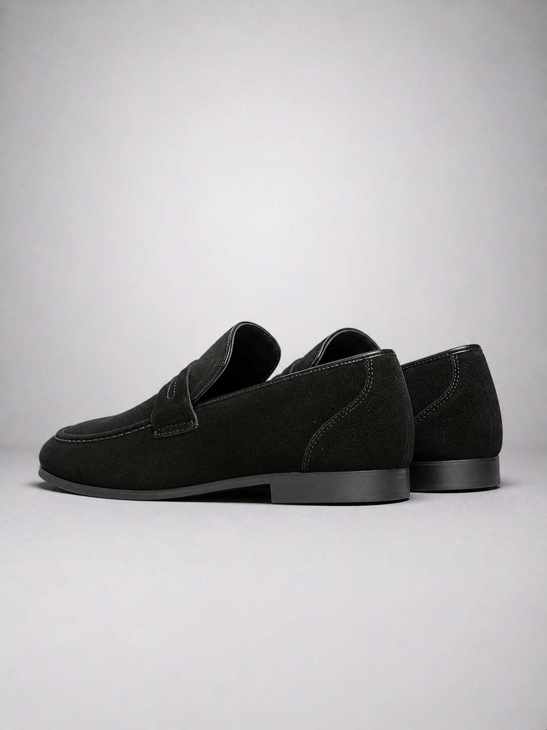 Men's Penny Strap Apron Toe Loafers