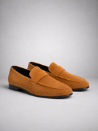 Men's Penny Strap Apron Toe Loafers