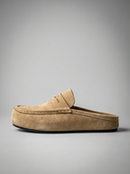 Men's Penny Strap Platform Sole Loafer Mules