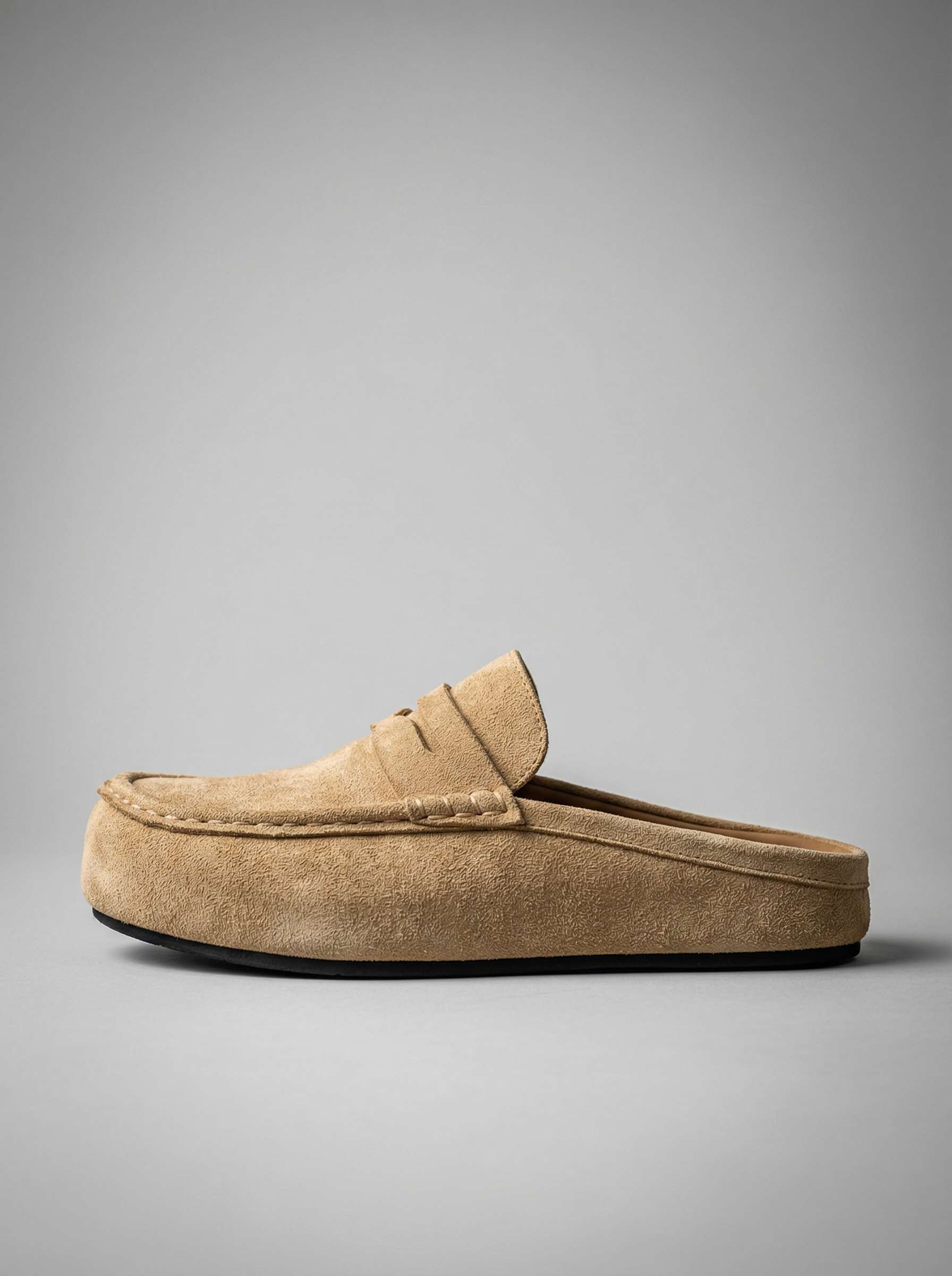 Men's Penny Strap Platform Sole Loafer Mules