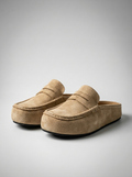 Men's Penny Strap Platform Sole Loafer Mules