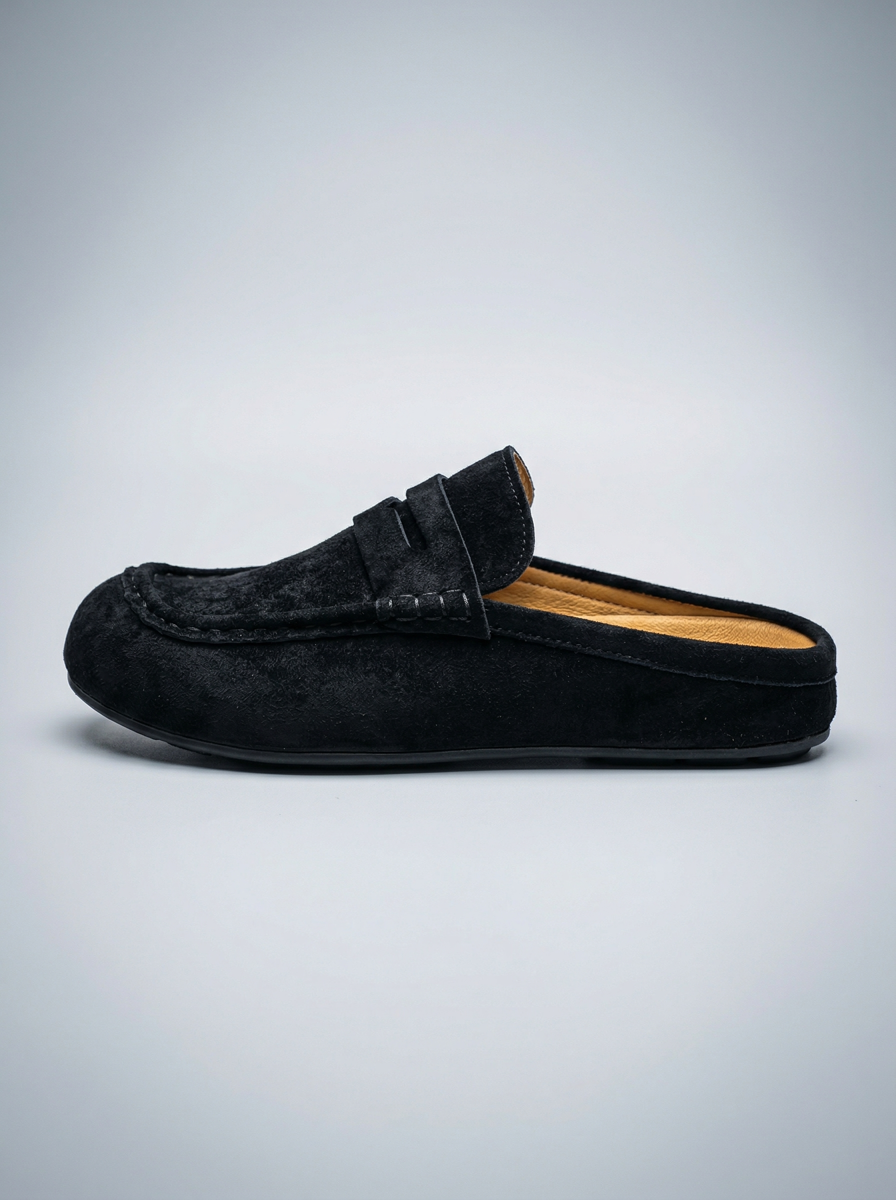 Men's Penny Strap Platform Sole Loafer Mules