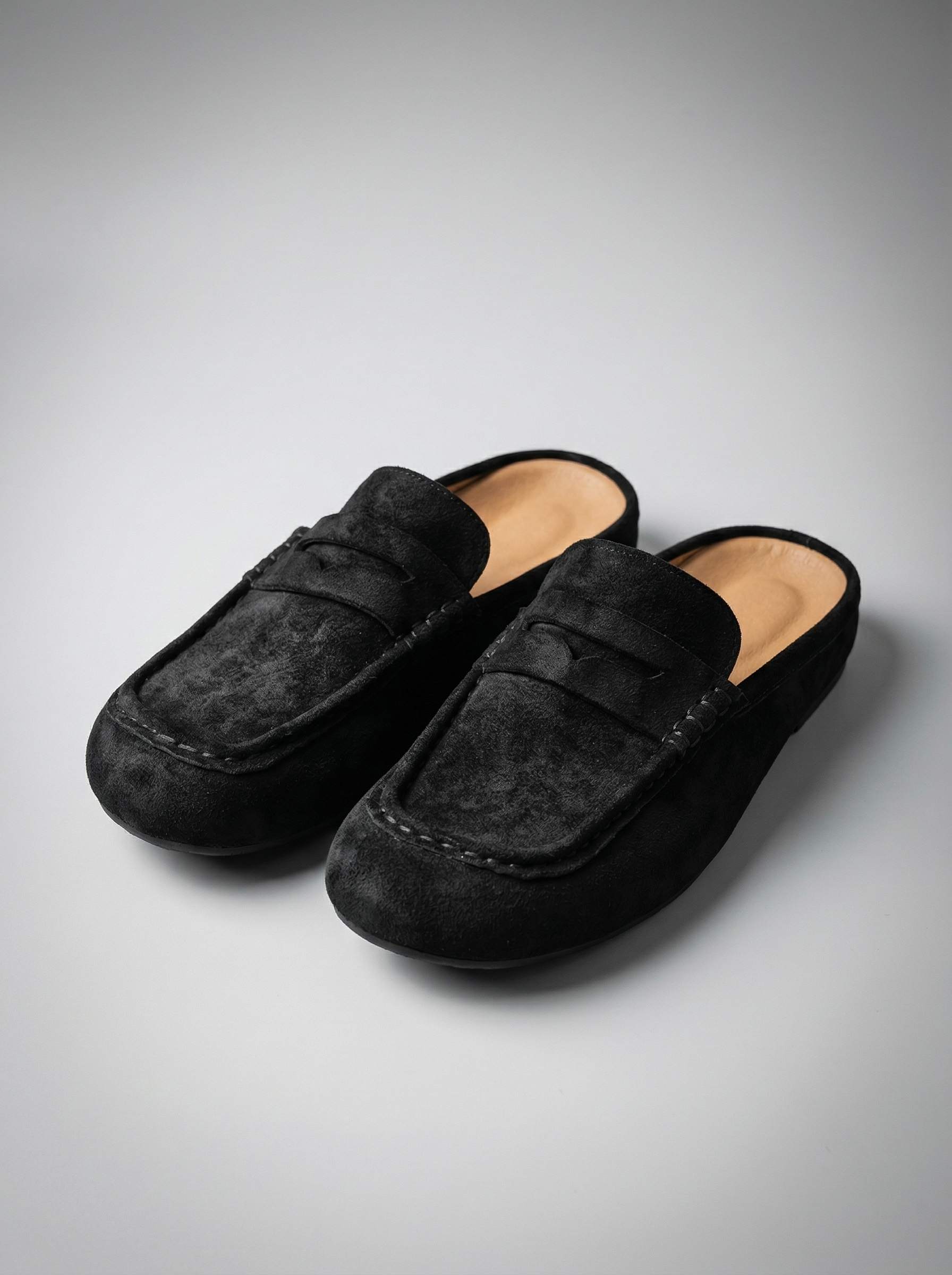 Men's Penny Strap Platform Sole Loafer Mules