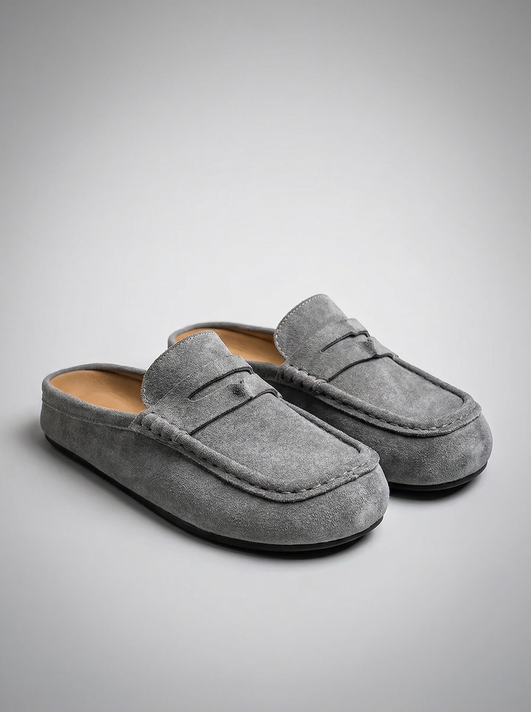 Men's Penny Strap Platform Sole Loafer Mules