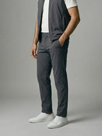 Men's Reversible Gilet and Slim Trousers Two Piece Set