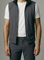 Men's Reversible Gilet and Slim Trousers Two Piece Set