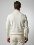 Men's Slim Fit Mock Neck Half Zip Sweater