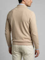 Men's Slim Fit Mock Neck Half Zip Sweater