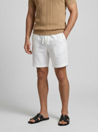 Men's Smart-Casual Chevron Open Knit Polo Shirt with Ribbed Collar