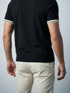 Men's Smart-Casual Knit Quarter Zip Polo Shirt