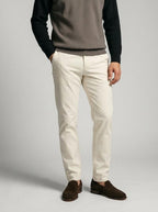 Men's Smart-Casual Ribbed Sleeve Knit Quarter Zip Polo Shirt