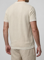 Men's Smart-Casual Short Sleeve Knit Polo Shirt