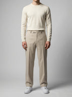 Men's Smart Double Pleat Wide Leg Trousers