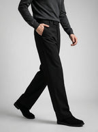 Men's Smart Pleated Wide Leg Suit Trousers
