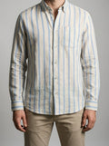 Men's Smart Striped Oxford Button Down Shirt
