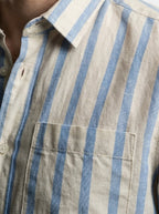 Men's Smart Striped Oxford Button Down Shirt