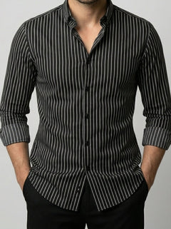 Black Pinstripe