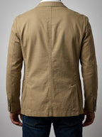 Men's Smart Unlined Cotton Blazer with Patch Pockets