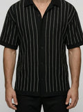 Men's Striped Knit Two-Piece Set
