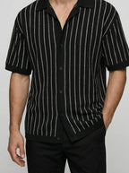 Men's Striped Knit Two-Piece Set