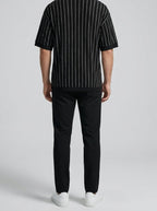 Men's Striped Knit Two-Piece Set
