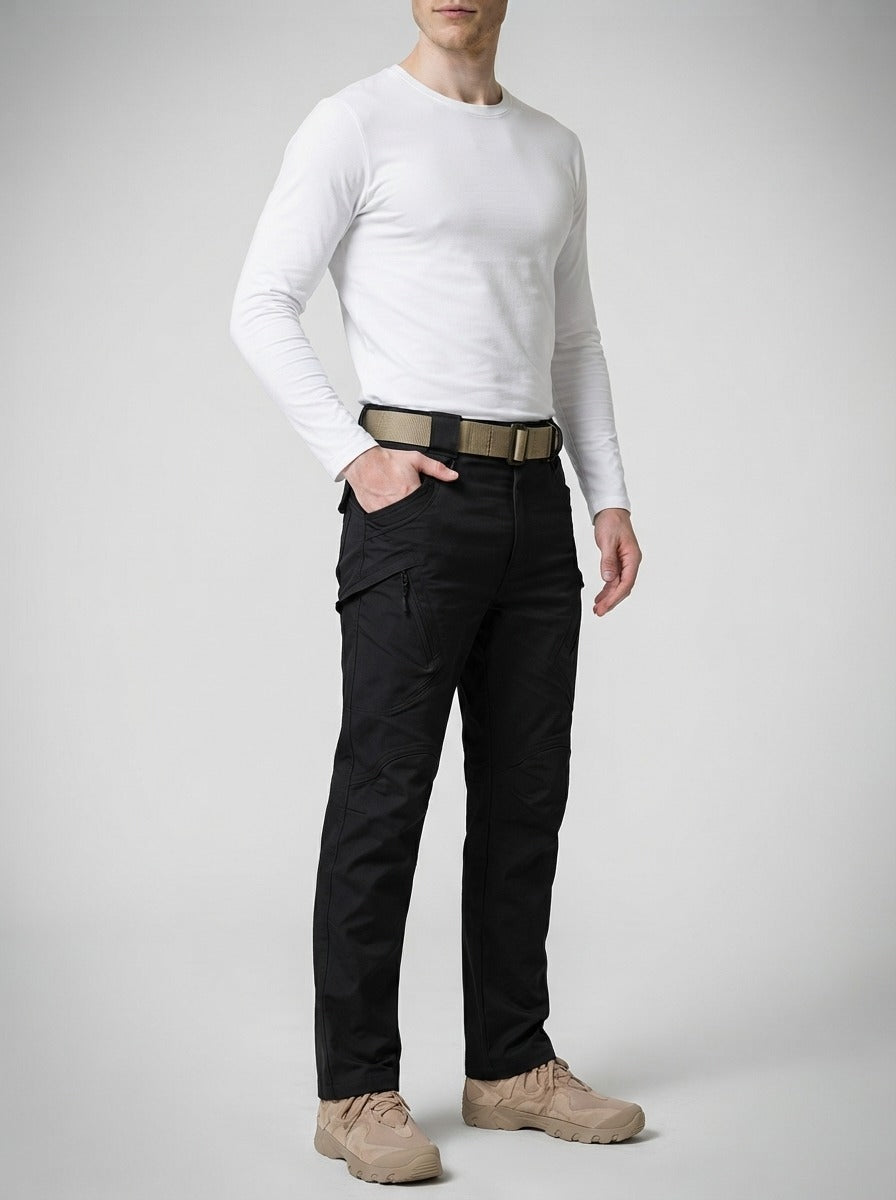 Men's Tactical Cargo Trousers with Zip Pockets
