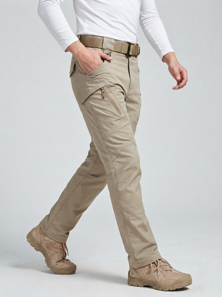 Men's Tactical Cargo Trousers with Zip Pockets