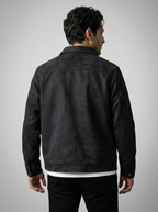 Men's Textured Snap Front Jacket