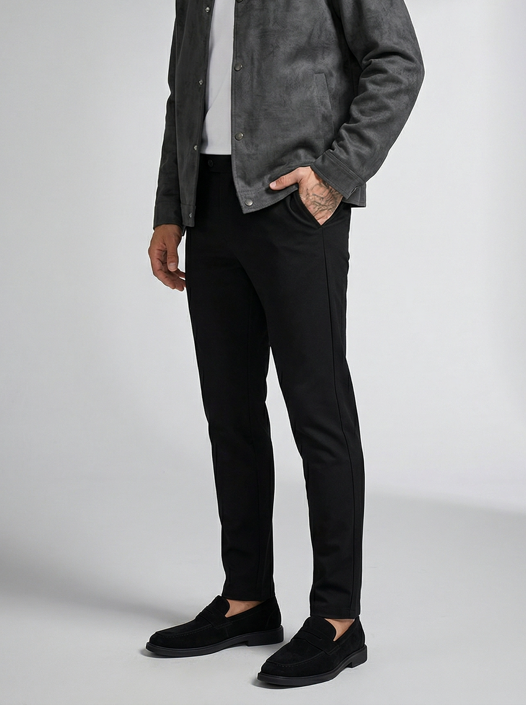 Men's Textured Snap Front Overshirt