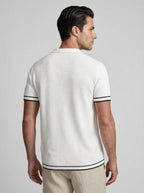 Men's Tipped Short Sleeve Knit Polo Shirt