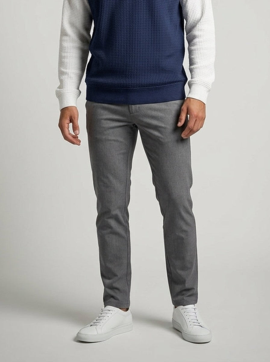 Men's Waffle Knit Quarter Zip Jumper