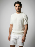 Men's Waffle Knit Short Sleeve Crewneck T-Shirt