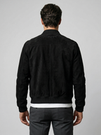 Men's Zip Front Stand Collar Flight Jacket