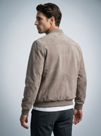 Men's Zip Front Stand Collar Flight Jacket