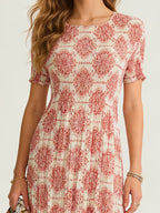 Women’s Midi Dress with Graphic Print