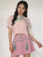 Women’s Two-Piece Set with Contrast Trim