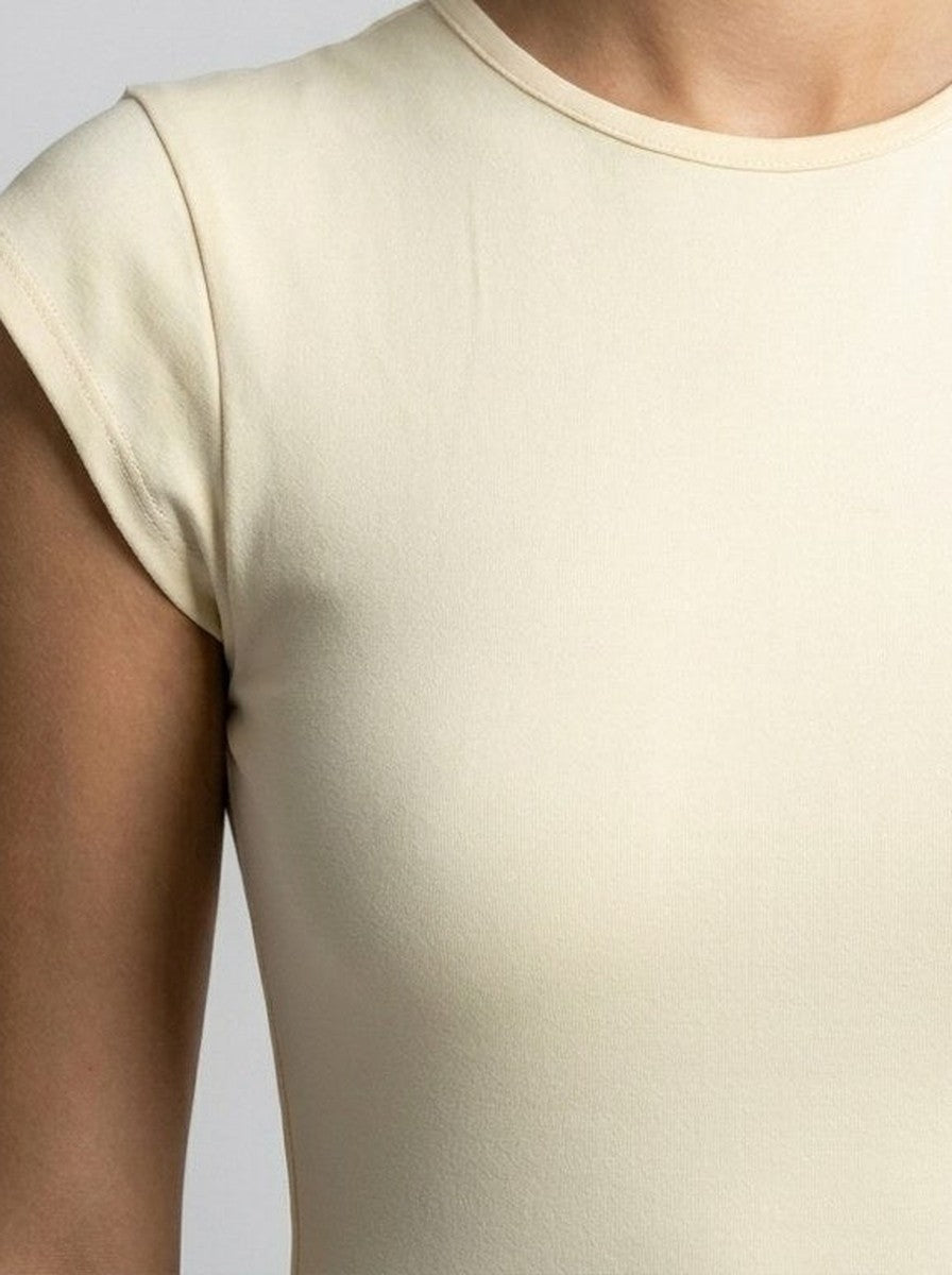 Women's Elegant Wedding Guest Maxi Dress with Cap Sleeve and Round Neck