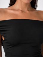 Women's Off-Shoulder Ruched Wedding Guest Maxi Dress