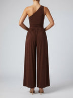 Women's One Shoulder Wide Leg Jumpsuit