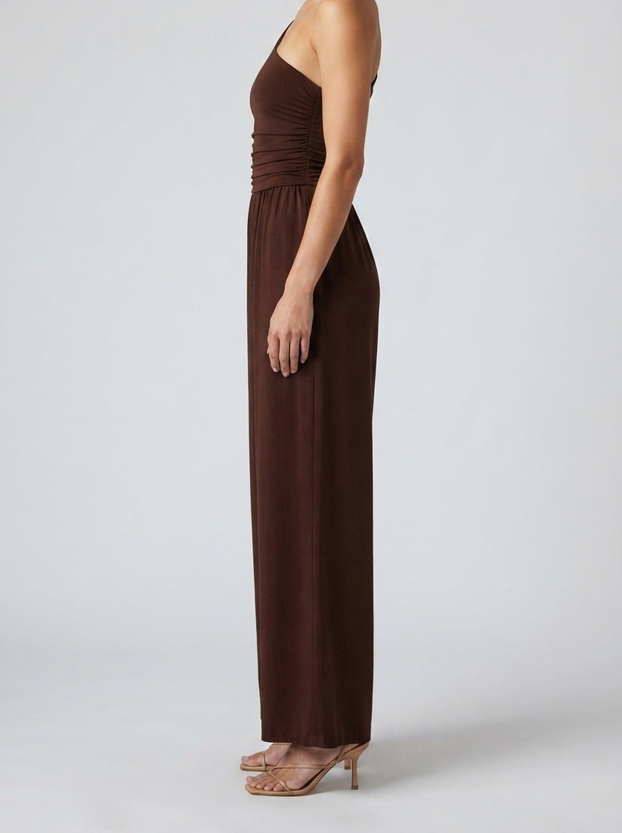 Women's One Shoulder Wide Leg Jumpsuit