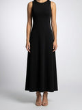 Women's Round Neck Sleeveless A-Line Maxi Dress